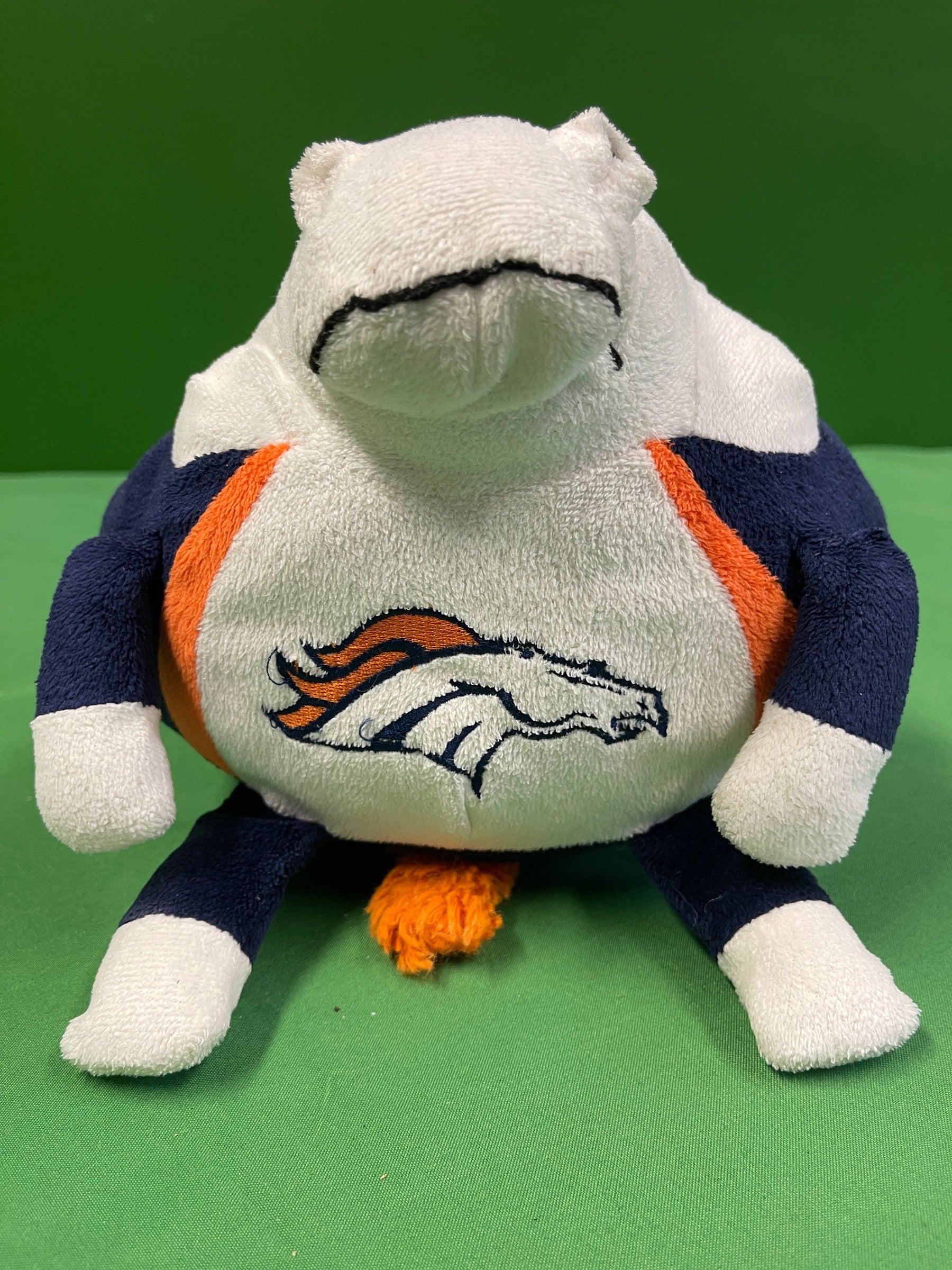 NFL Denver Broncos Orbiez "Fat Miles" Mascot Football Shaped Cuddly Toy