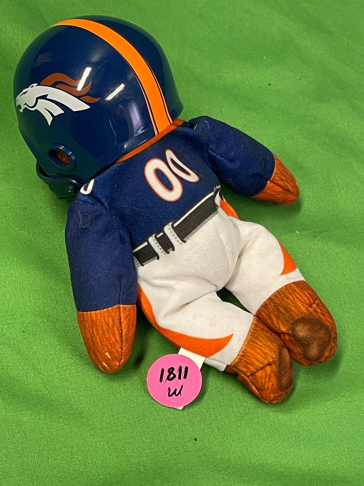 NFL Denver Broncos Beansville Buddies Cuddly Toy Beanie w/Helmet