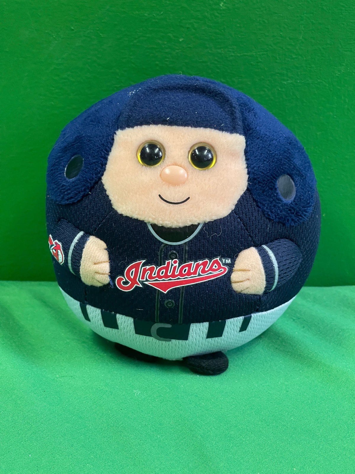 MLB Cleveland Guardians (Indians) Ty Ball Cuddly Toy 5"