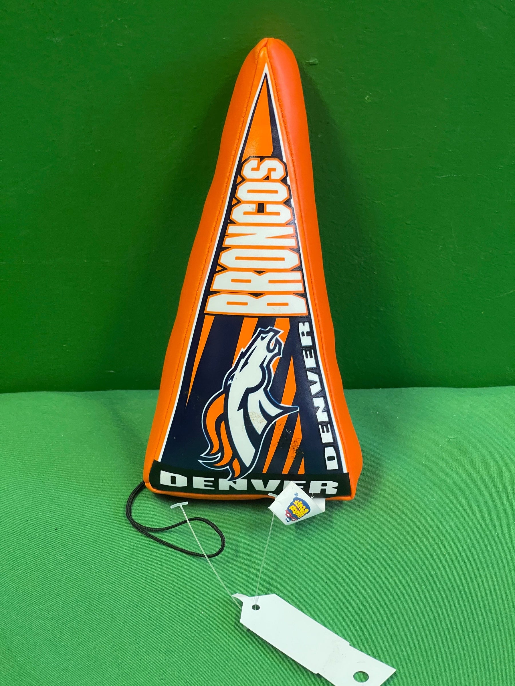 NFL Denver Broncos  Vinyl Sponge Decorative Mini Pennant NWOT