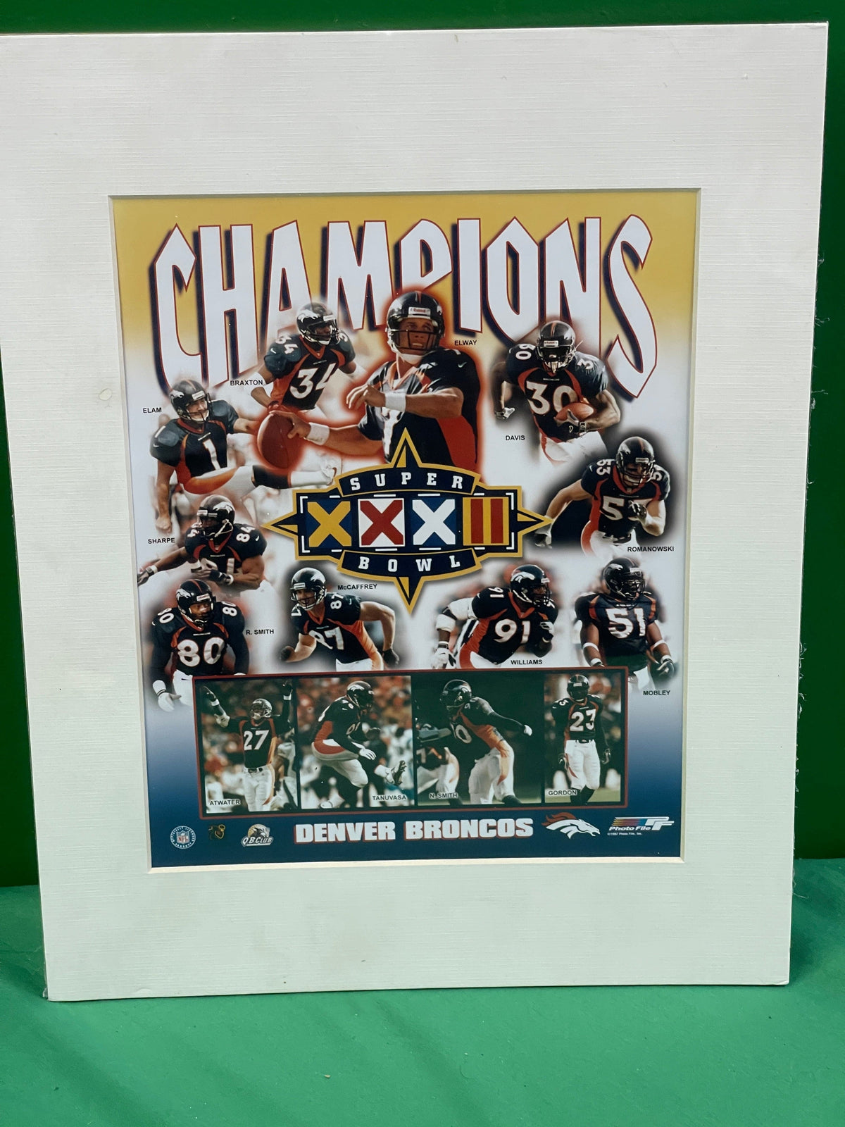 NFL Denver Broncos Super Bowl XXXII 8x10 Matted Photo NWT