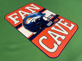 NFL Denver Broncos Fan Cave Plastic Sign 11" x 17"