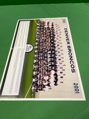 NFL Denver Broncos 12" x 18" 2001 Team Photo