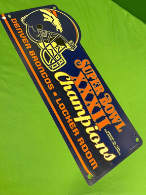 NFL Denver Broncos Super Bowl XXXII Fan Cave Locker Room Sign 18"