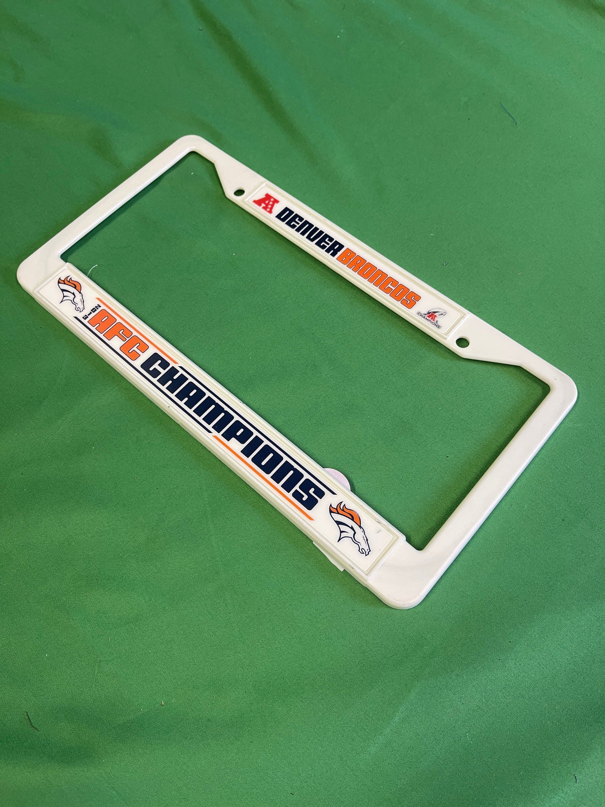 NFL Denver Broncos Fan Cave Plastic Number Plate Photo Frame