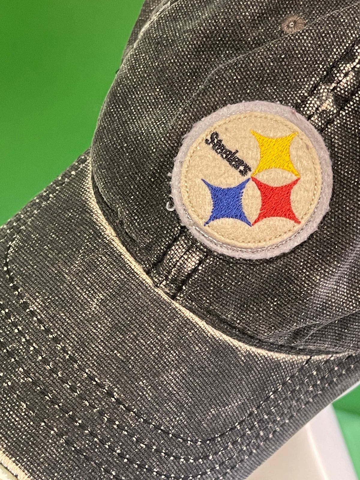 NFL Pittsburgh Steelers Reebok Distressed Vintage Hat/Cap Medium/Large