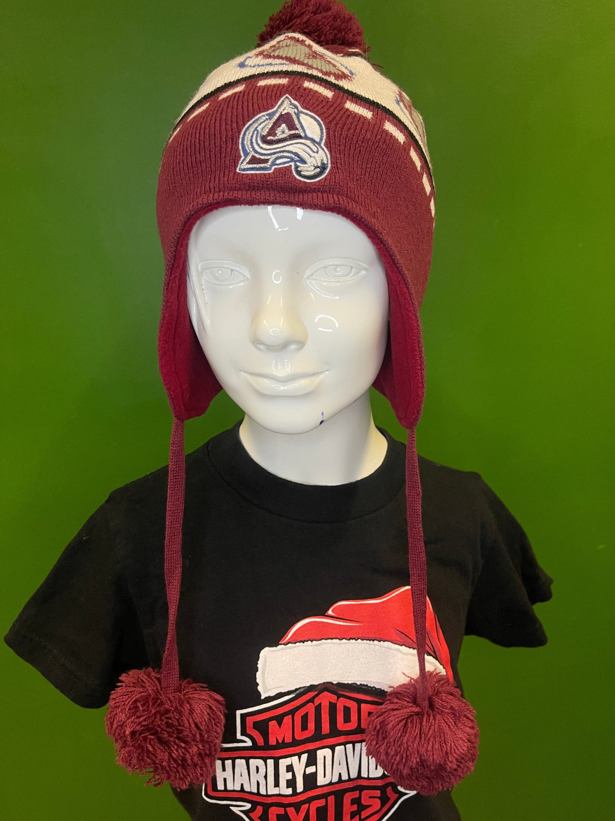 NHL Colorado Avalanche Nordic Style Woolly Bobble Hat OSFM