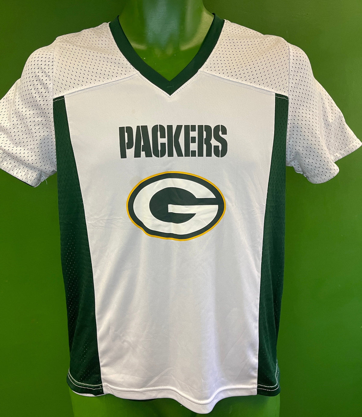 NFL Green Bay Packers Authentic Kids' Flag Football Shirt Youth Large