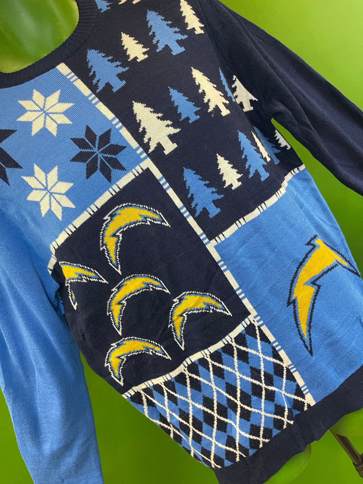 NFL Los Angeles Chargers FOCO "Ugly" Christmas/Winter Jumper Men's Large