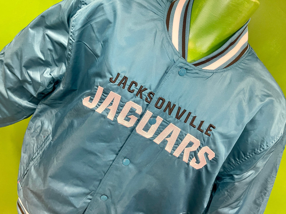 NFL Jacksonville Jaguars Quilted Satin Bomber Jacket Men's Small NWT