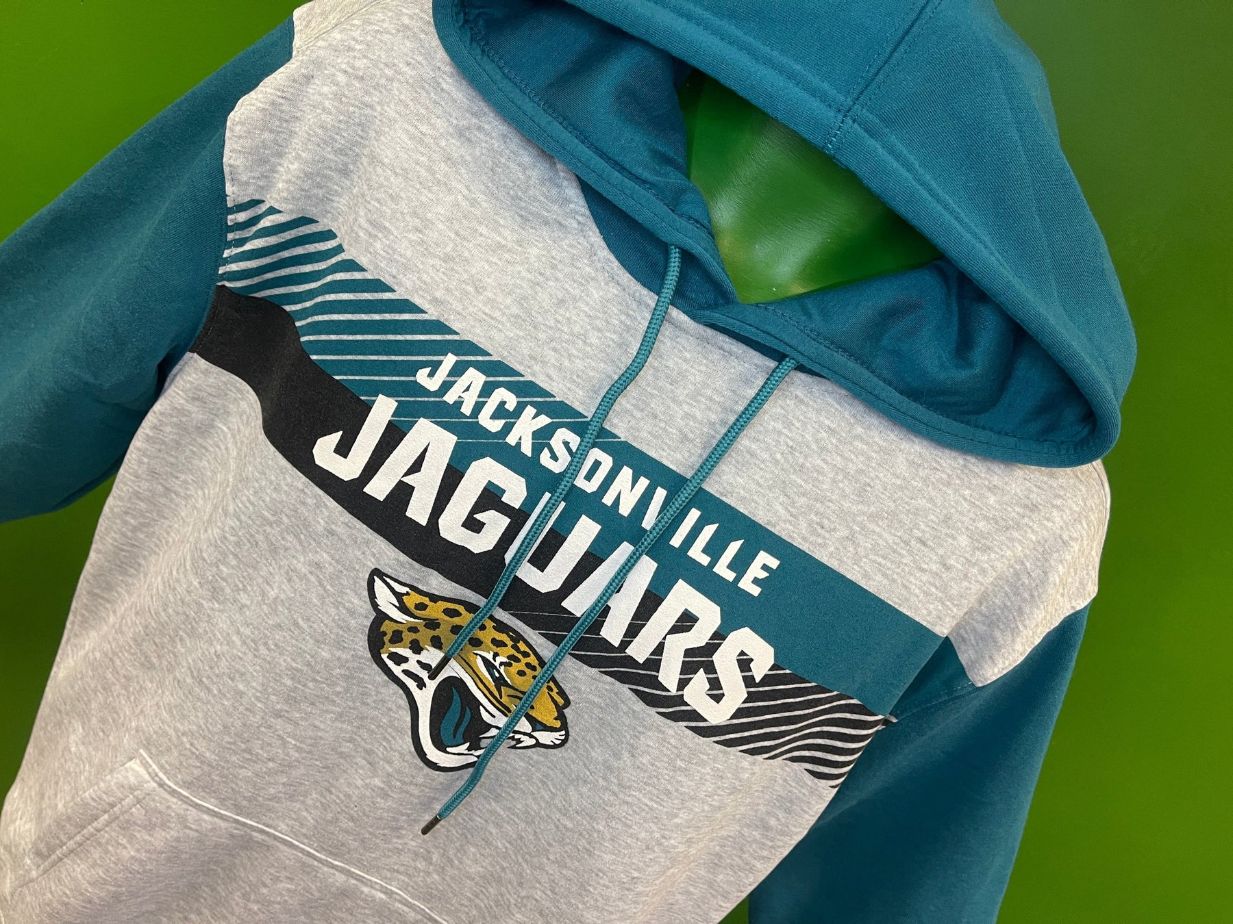 NFL Jacksonville Jaguars Grey Colourblock Hoodie Men's Small NWT