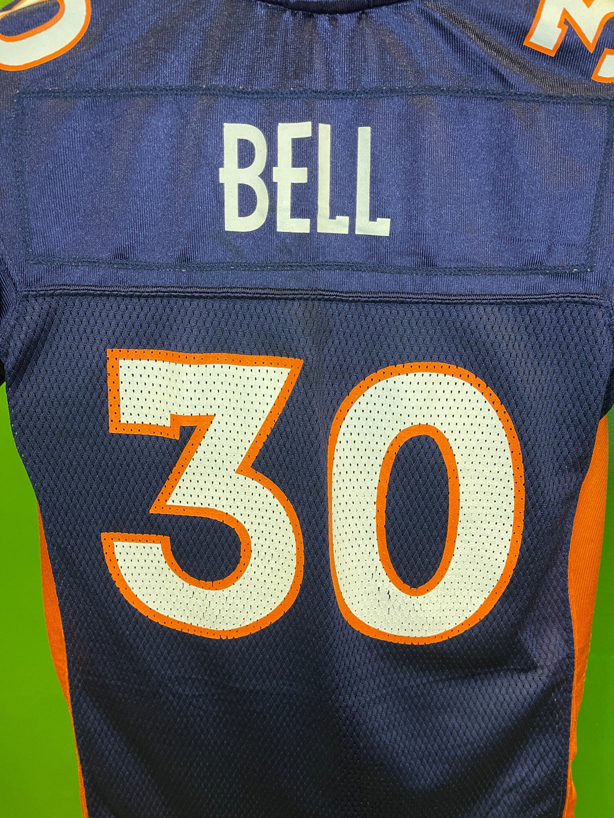 NFL Denver Broncos Mike Bell #30 Blue Jersey Youth Medium 10-12