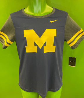 NCAA Michigan Wolverines Blue & Grey Jersey-Style Top Women's Medium NWT