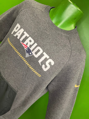 NFL New England Patriots Heathered Grey Pullover Sweatshirt Men's Medium