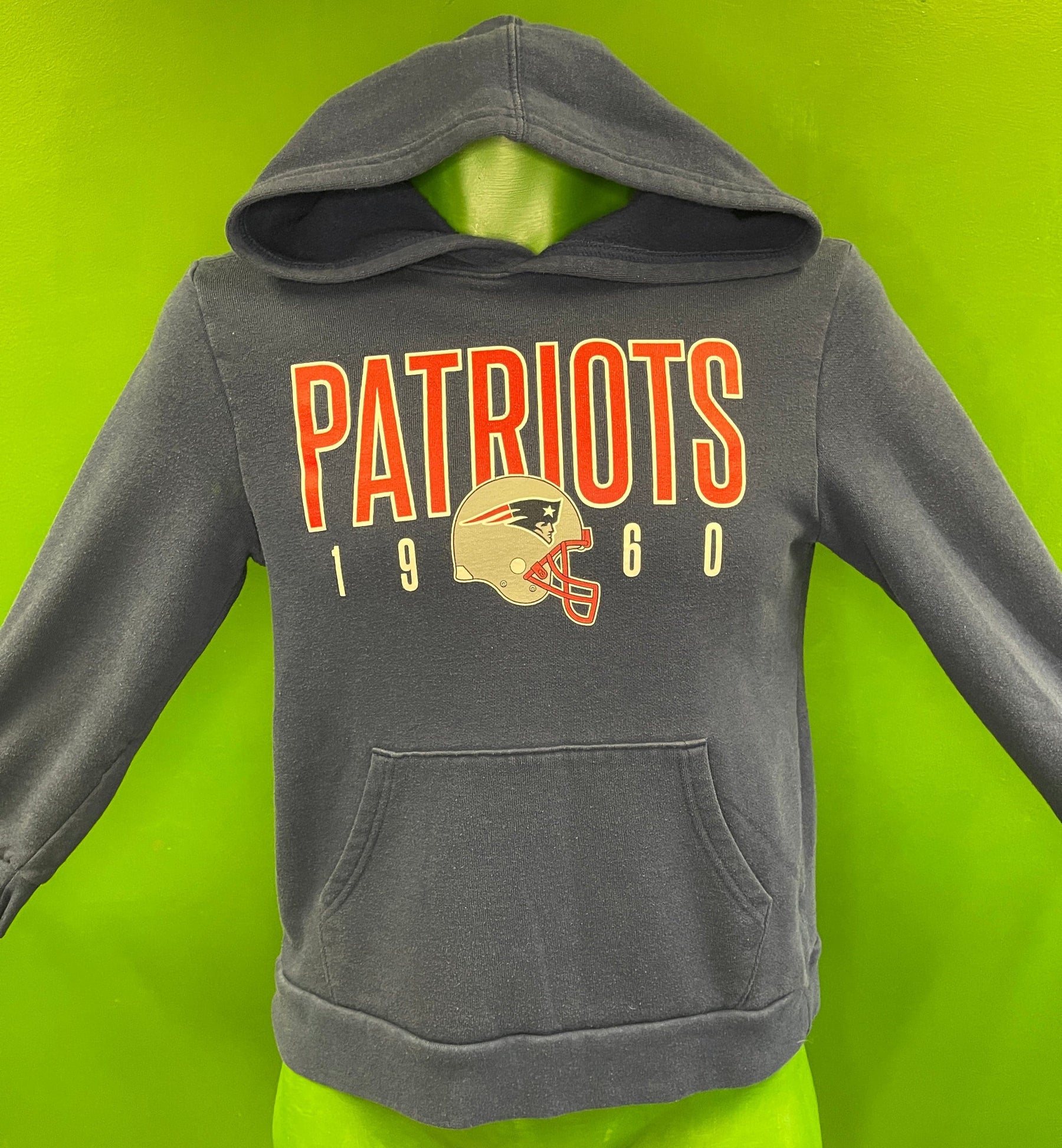 NFL New England Patriots Blue Pullover Hoodie Youth Large 10-12