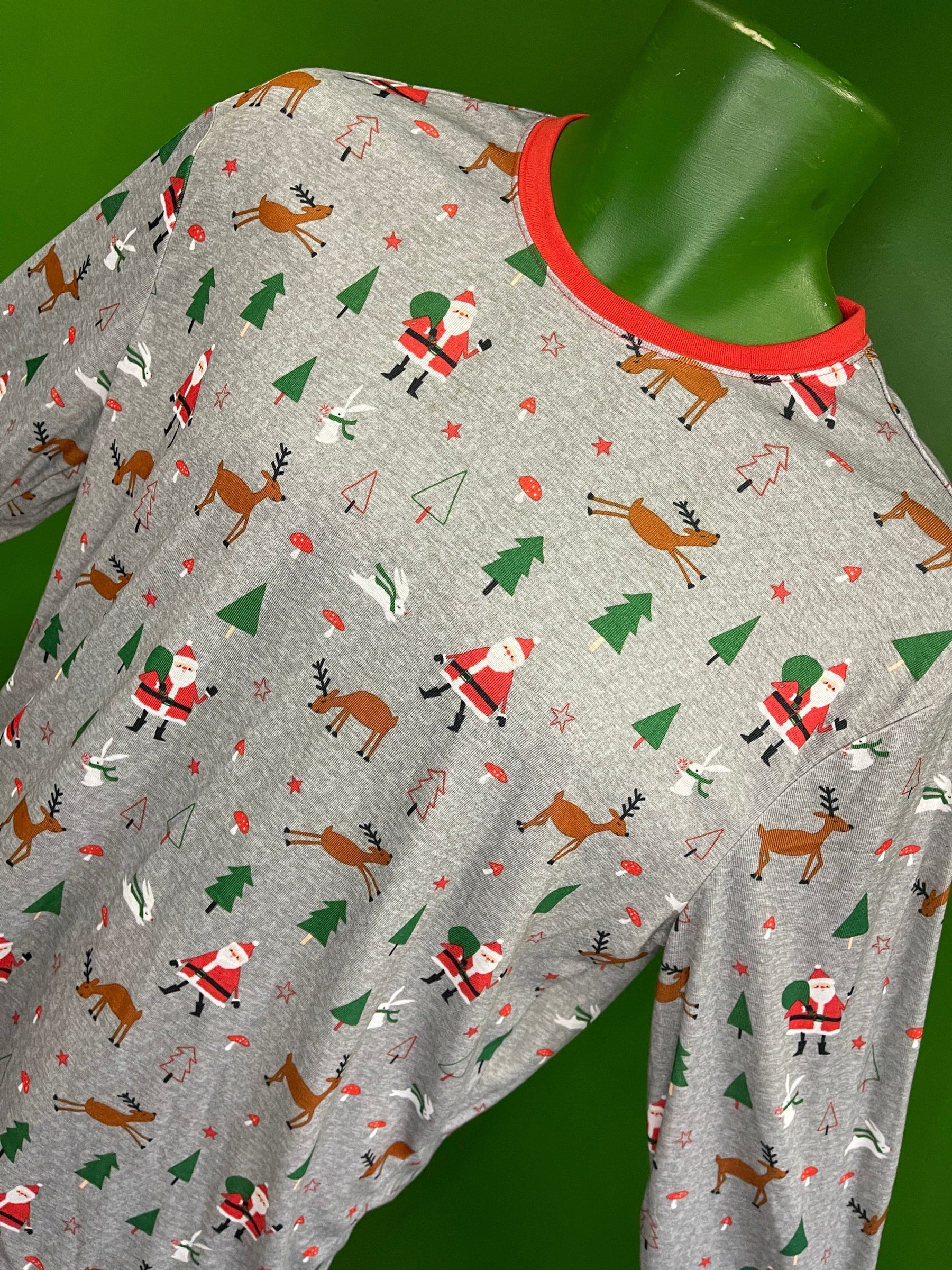 Christmas Winter Holiday 2-Piece Pyjama Set Men's Medium