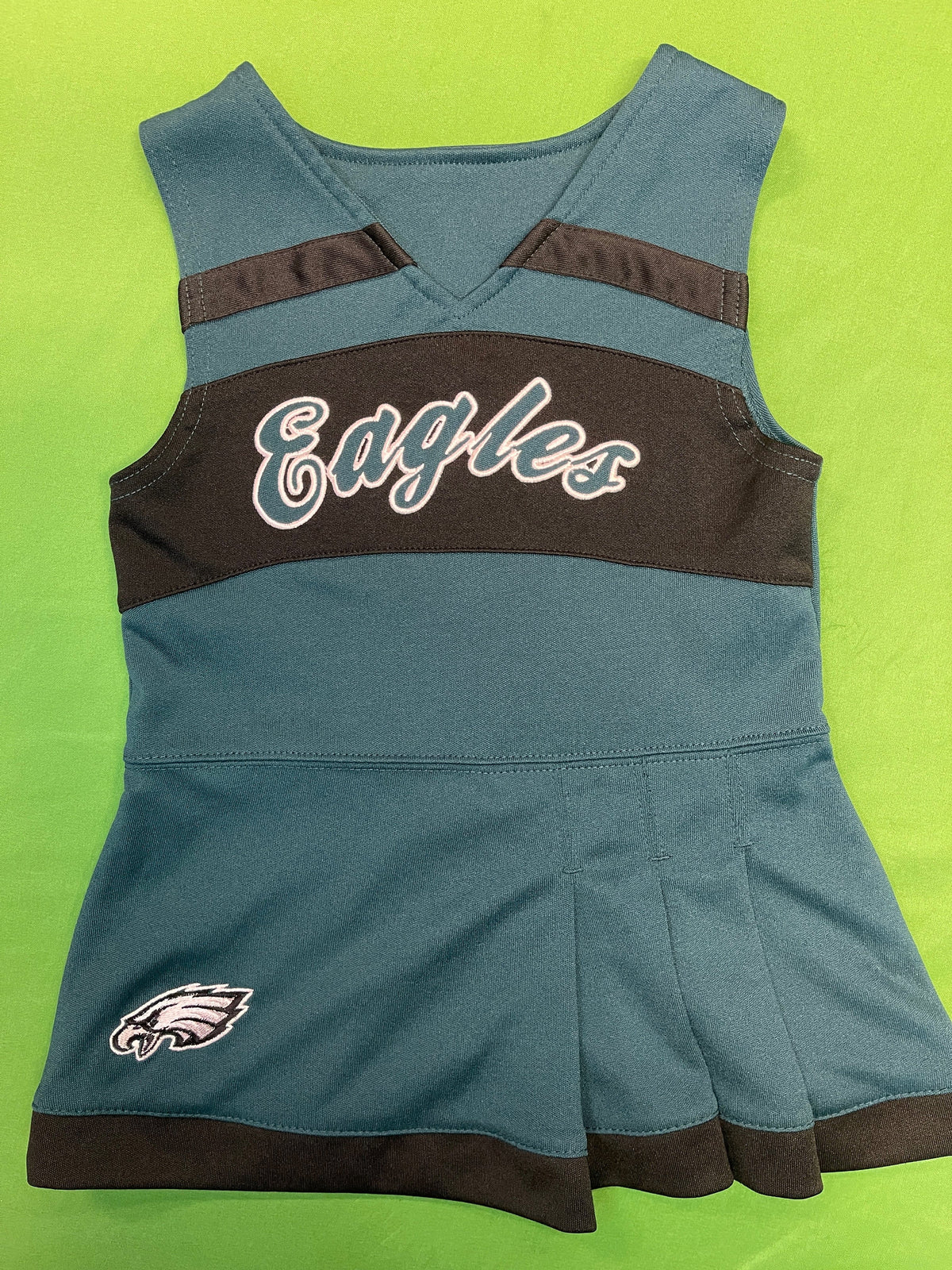 NFL Philadelphia Eagles Stitched Baby Cheerleader Dress Toddler 2T