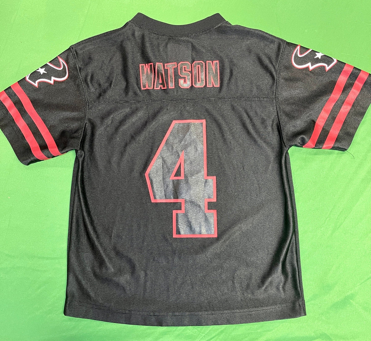 NFL Houston Texans Deshaun Watson #4 Black Jersey Youth Medium 8-10