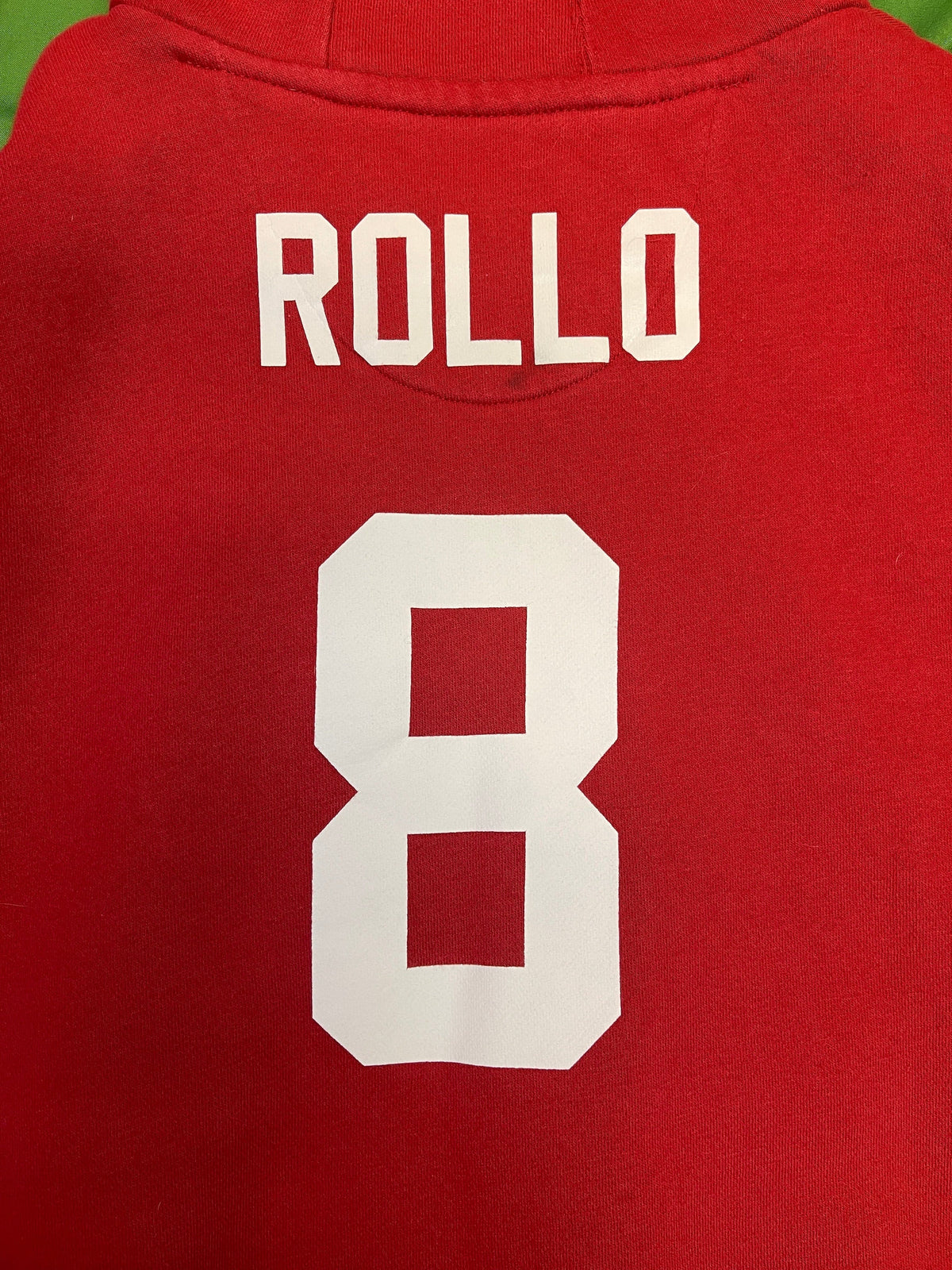 NFL New York Giants Pro Line Red "Rollo" #8 Full-Zip Hoodie Women's Large