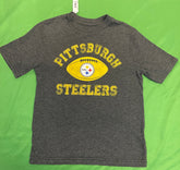 NFL Pittsburgh Steelers Charcoal Grey T-Shirt Youth Small 6-7