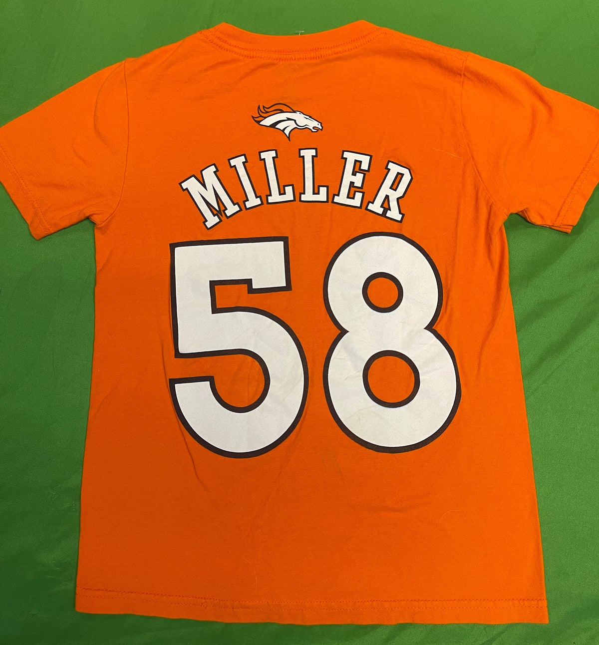 NFL Denver Broncos Von Miller #58 Orange T-Shirt Youth Small
