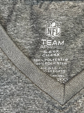 NFL Denver Broncos Heathered Grey Girls' T-Shirt Youth Small