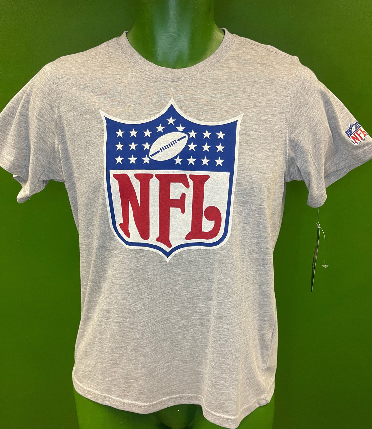 NFL Shield Logo Heathered Grey T-Shirt Youth Large 14-16 NWT