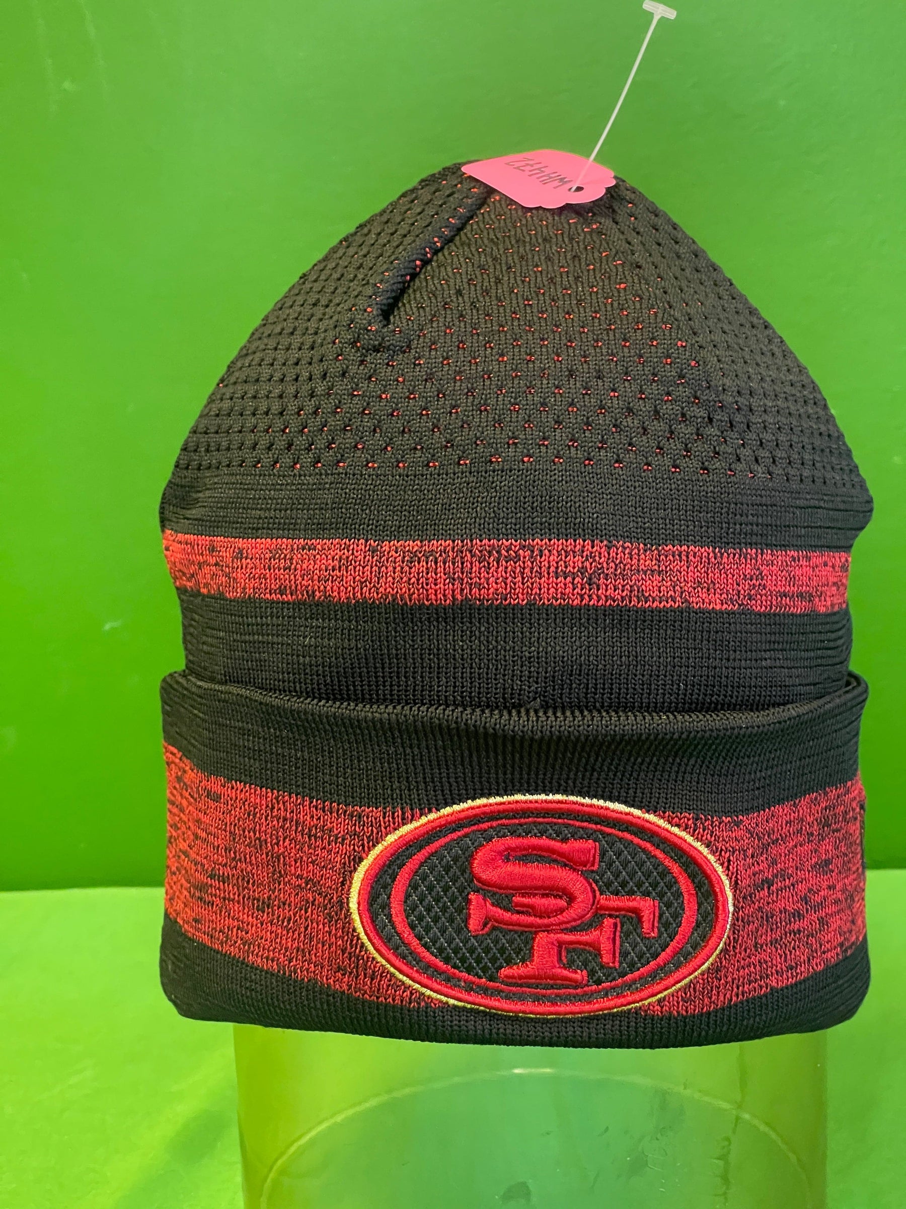 NFL San Francisco 49ers New Era Black & Red Woolly Hat Beanie OSFM
