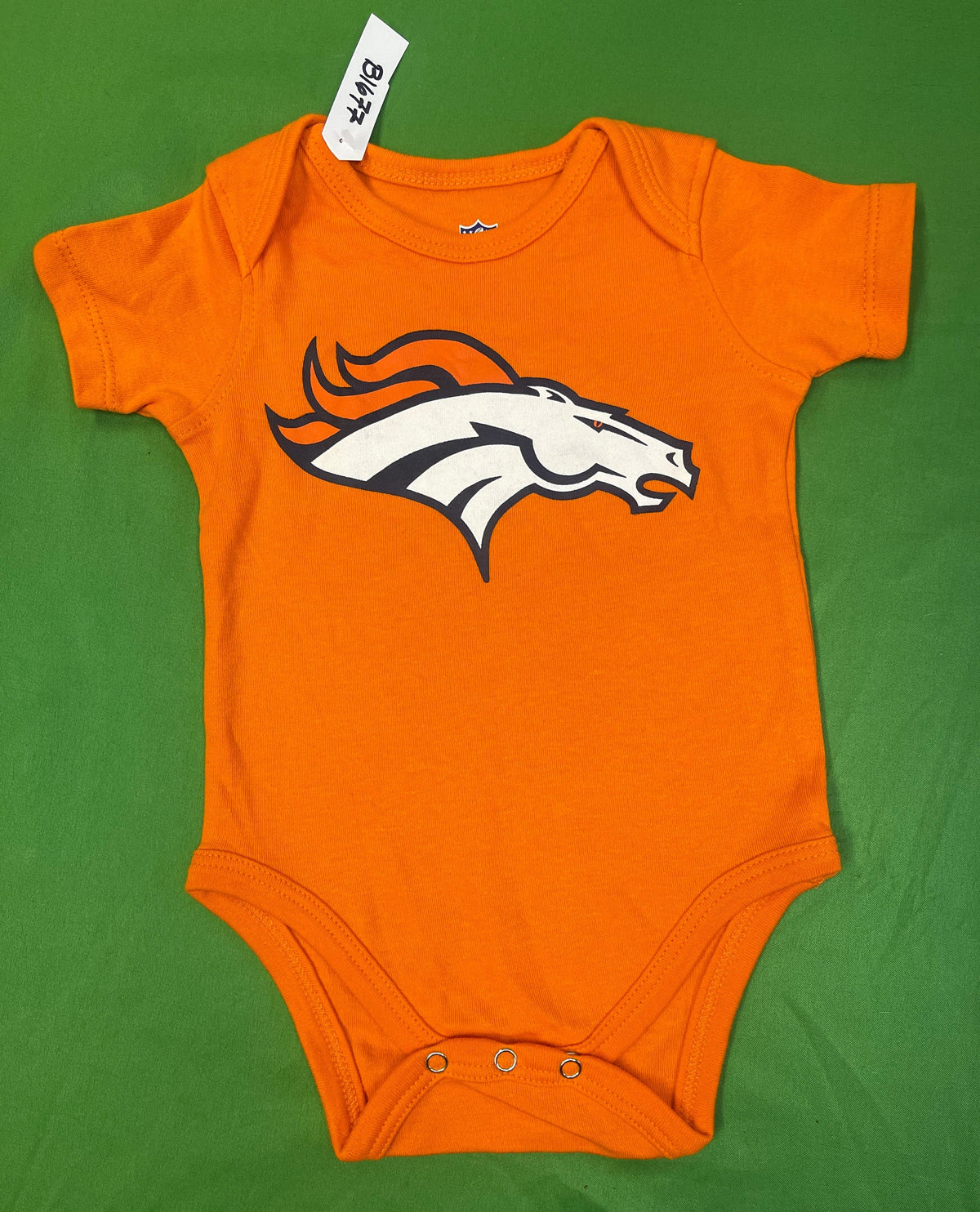 NFL Denver Broncos Bright Orange Bodysuit/Vest Newborn 0-3 Months