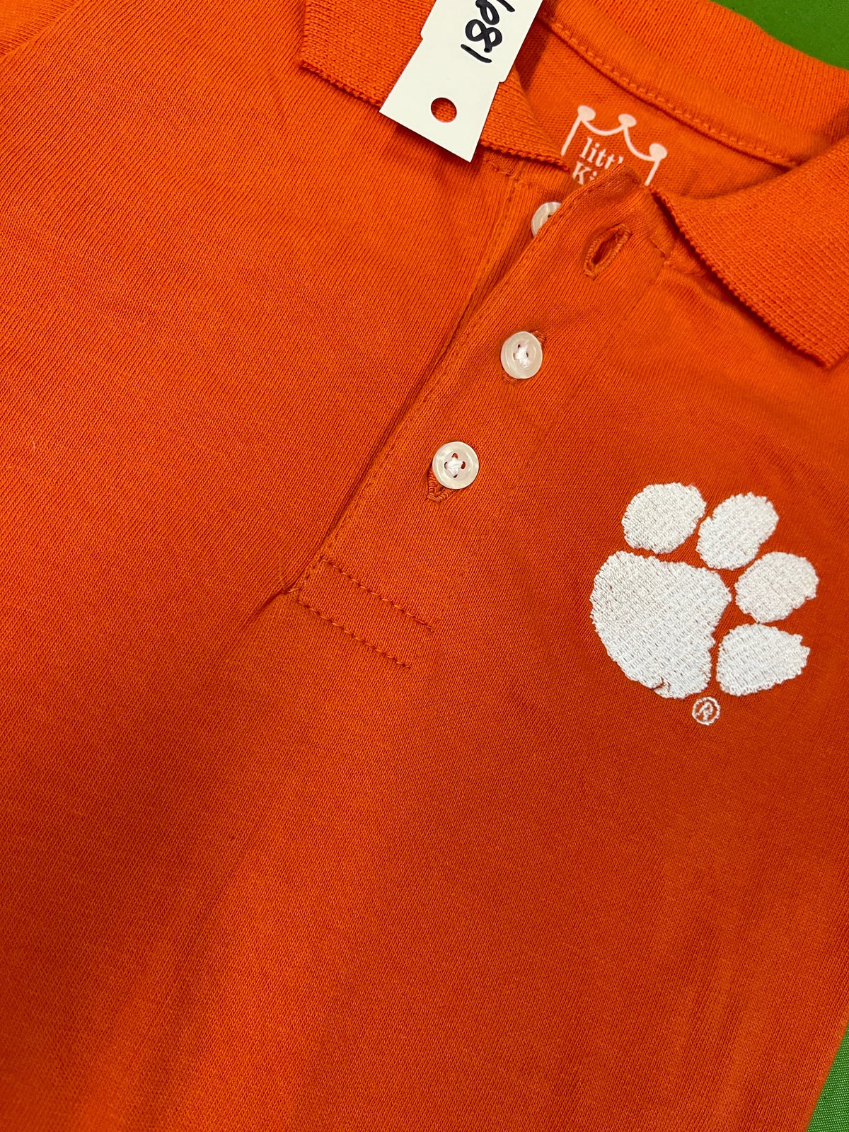NCAA Clemson Tigers Baby Infant Polo-Style Collared Bodysuit 12 Months