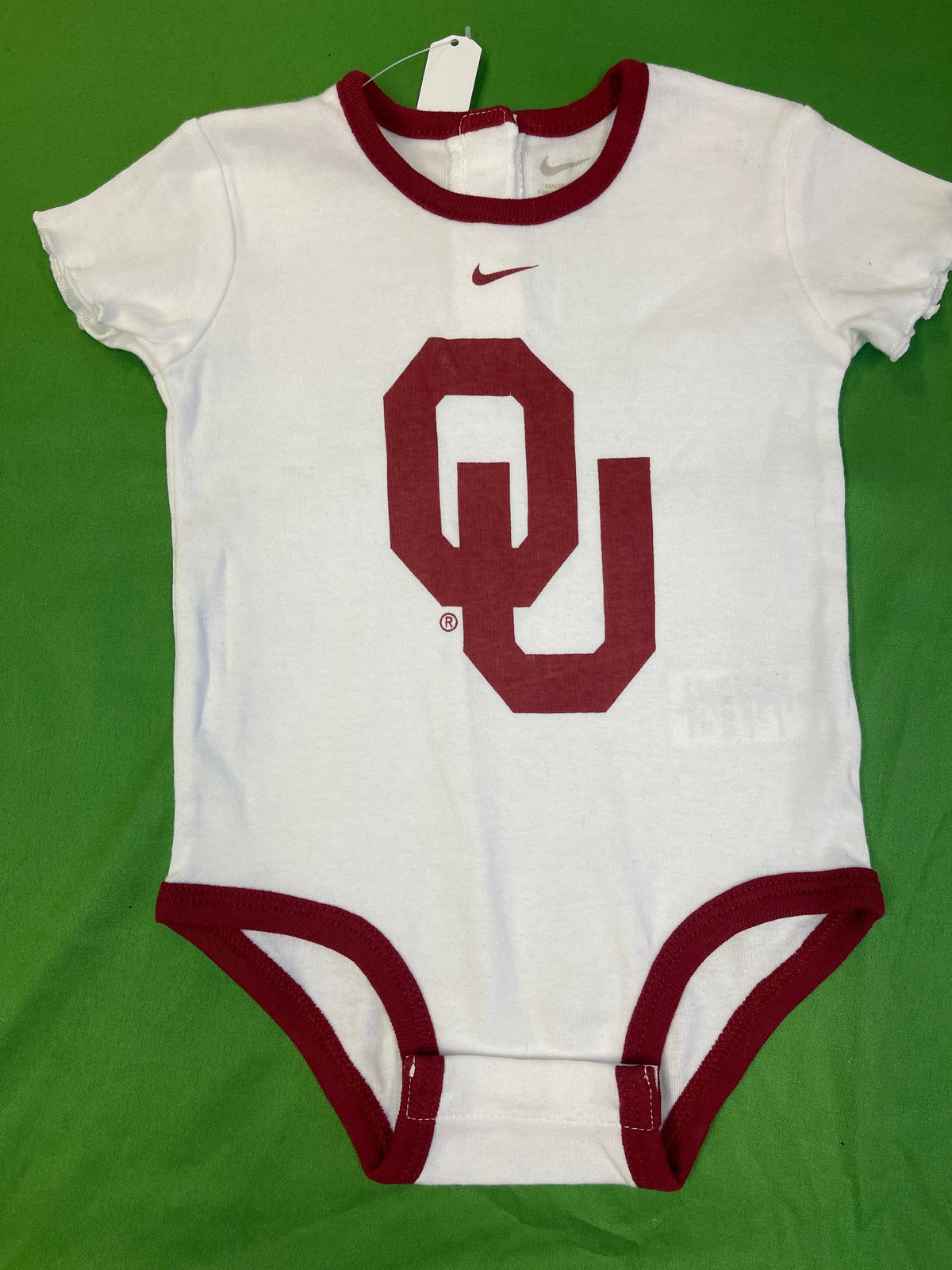 NCAA Oklahoma Sooners Baby Infant Bodysuit/Vest 3-6 Months