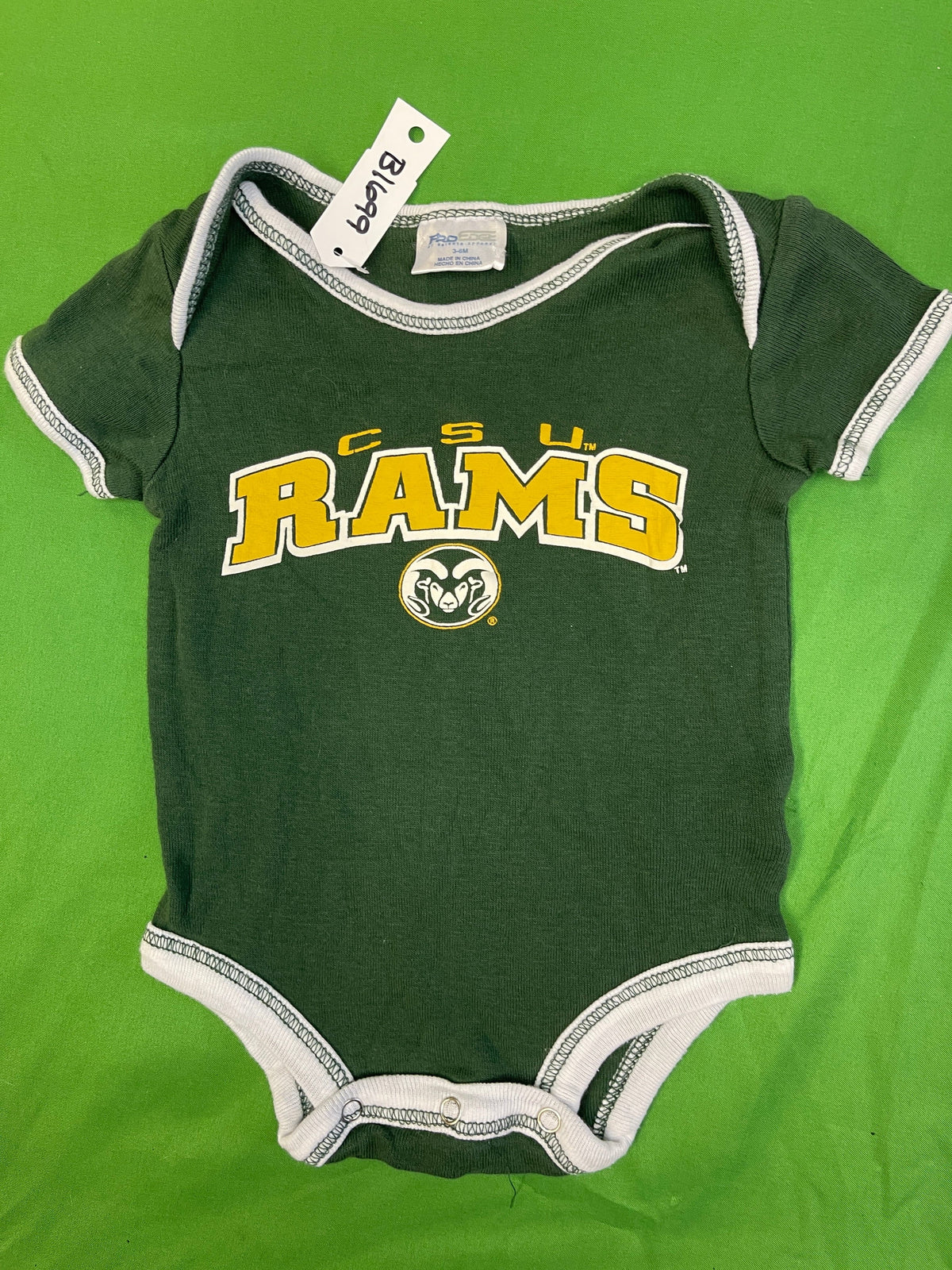 NCAA Colorado State CSU Rams Baby Infant Bodysuit/Vest 3-6 Months