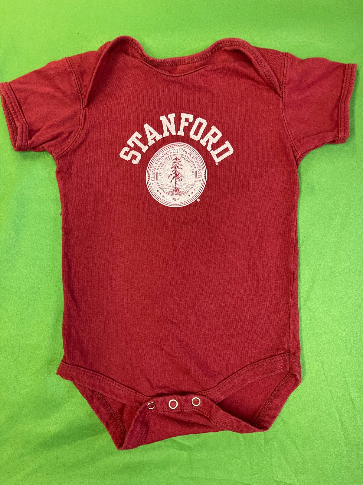 NCAA Stanford Cardinal 100% Cotton Infant Baby Bodysuit/Vest 18 Months