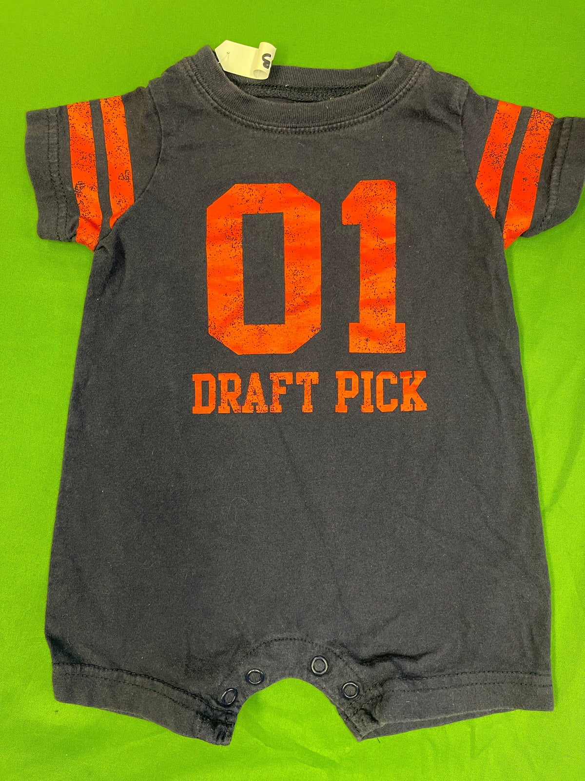 American Football "Draft Pick" Playsuit/Romper Infant Baby 3 Months