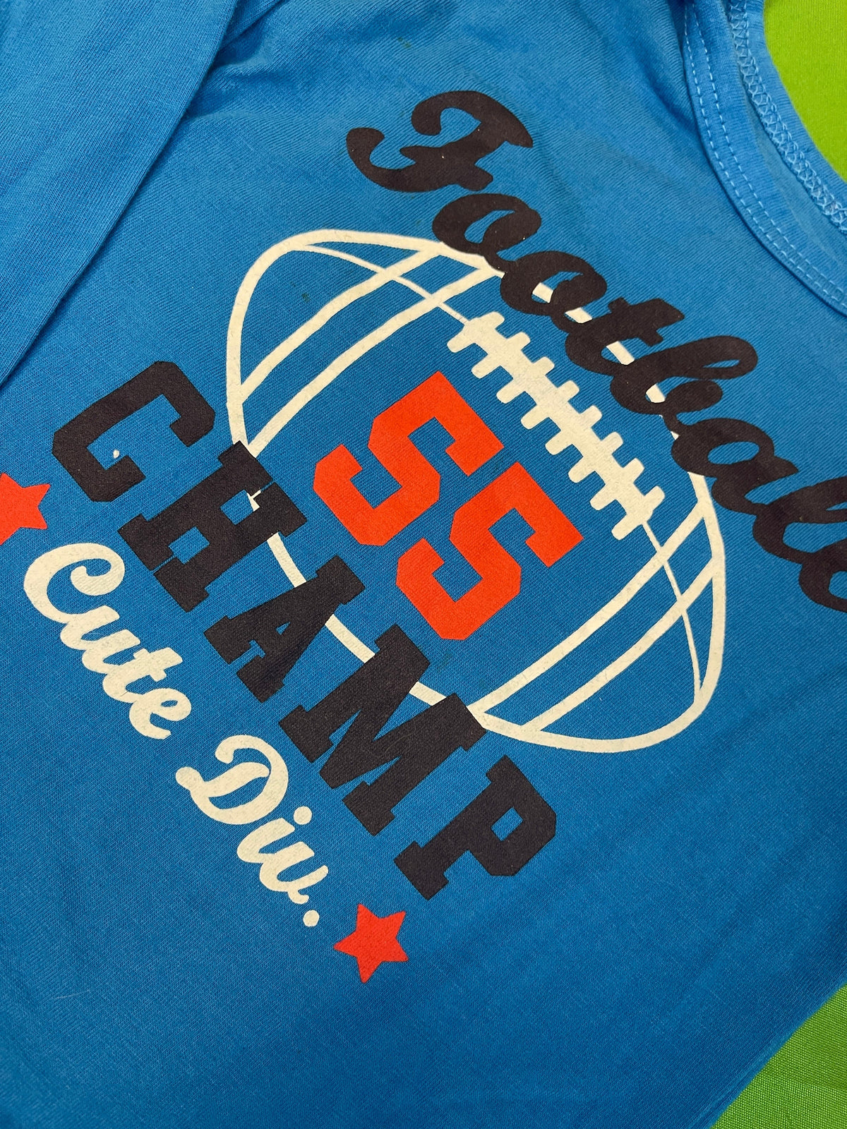 American Football Sky Blue "Football Champ" L/S T-Shirt Infant 12 Months