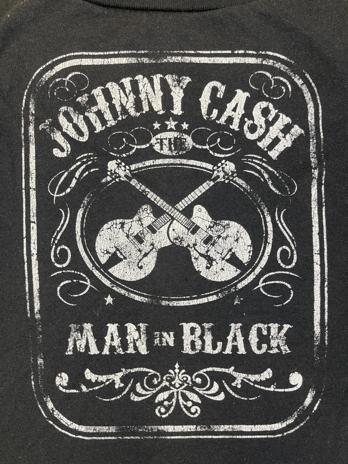 Johnny Cash Man in Black T-Shirt Toddler 4T