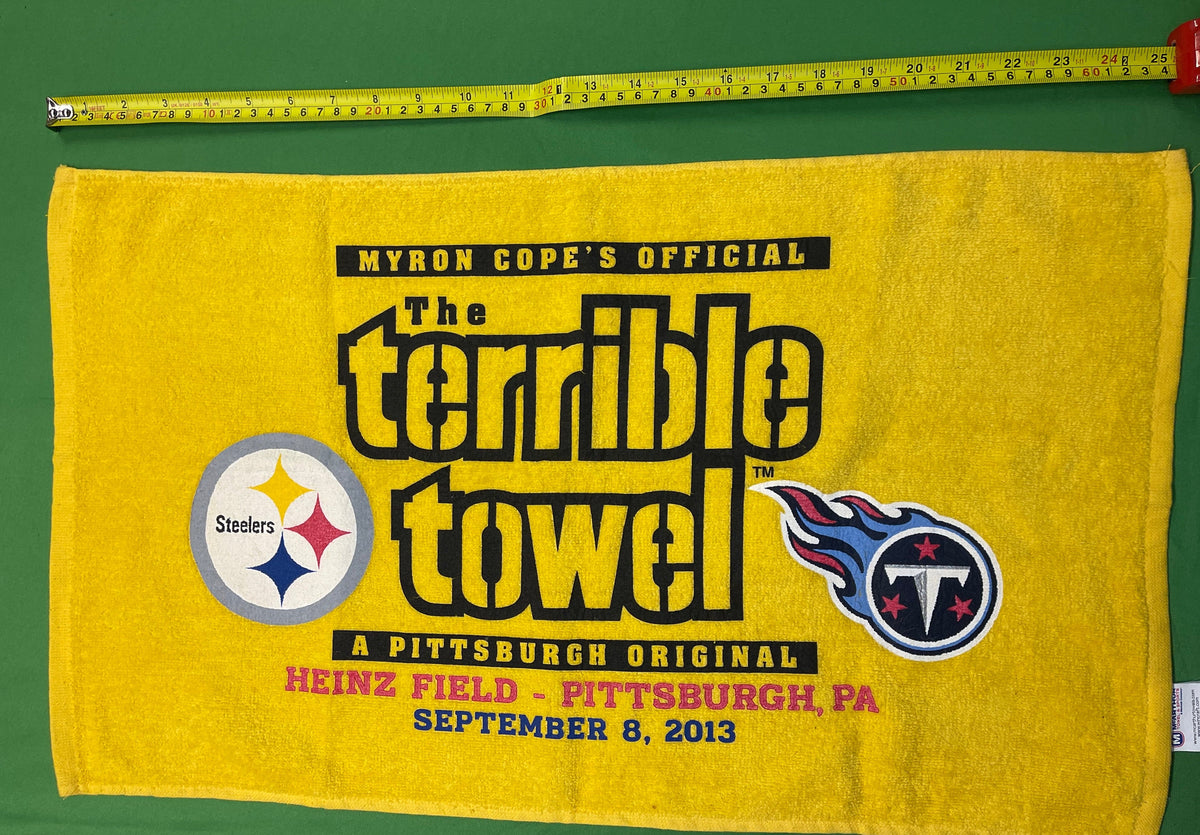 NFL Pittsburgh Steelers vs Titans 8 Sept 2013 Collectable Terrible Towel