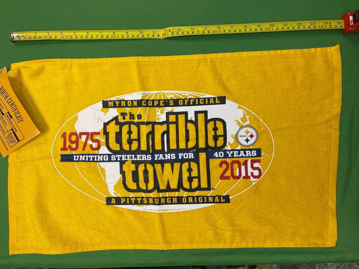 NFL Pittsburgh Steelers 2015 40th Anniversary Edition Terrible Towel NWT