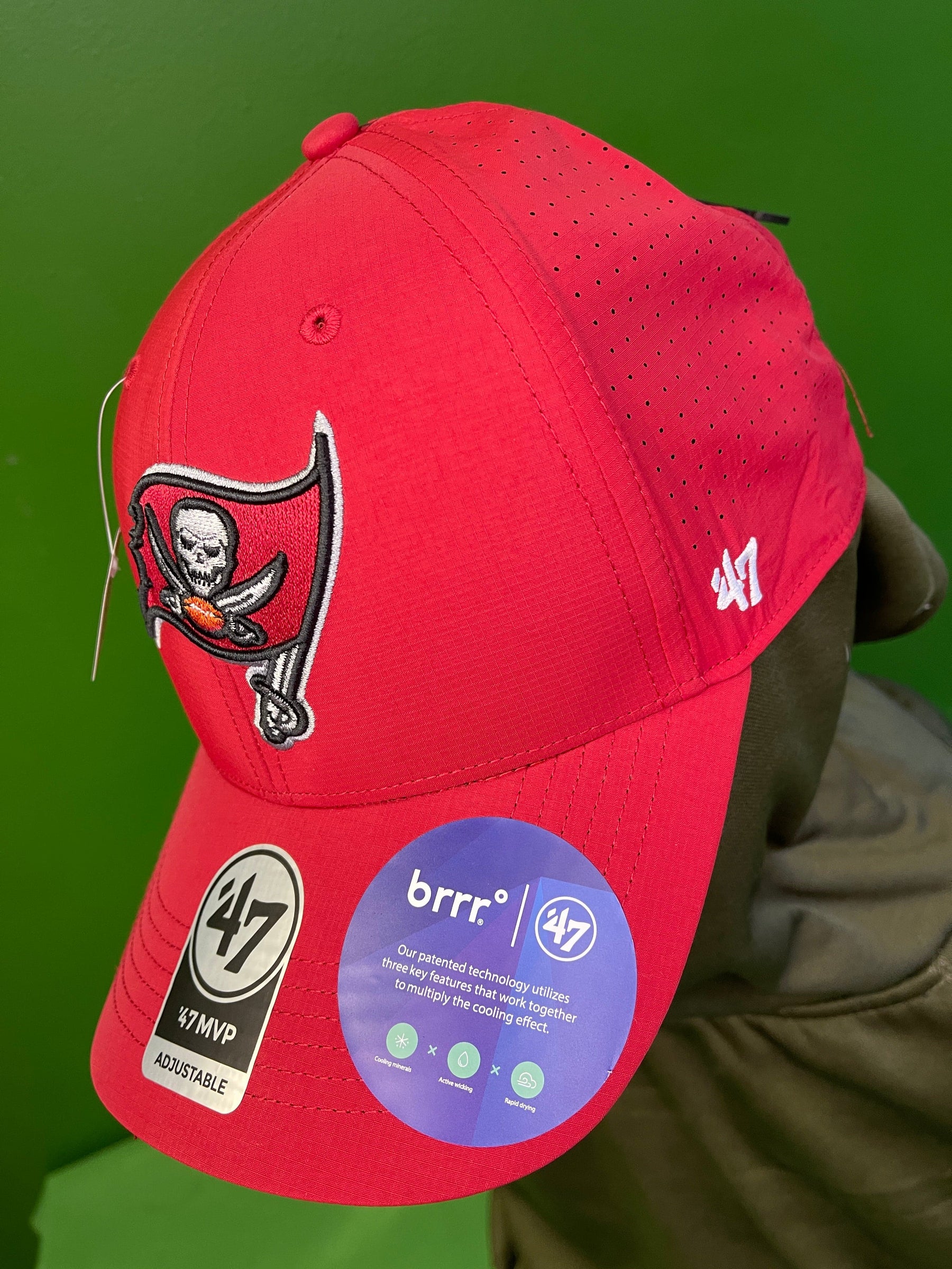 NFL Tampa Bay Buccaneers '47 MVP Cooling Strapback Hat/Cap OSFM NWT