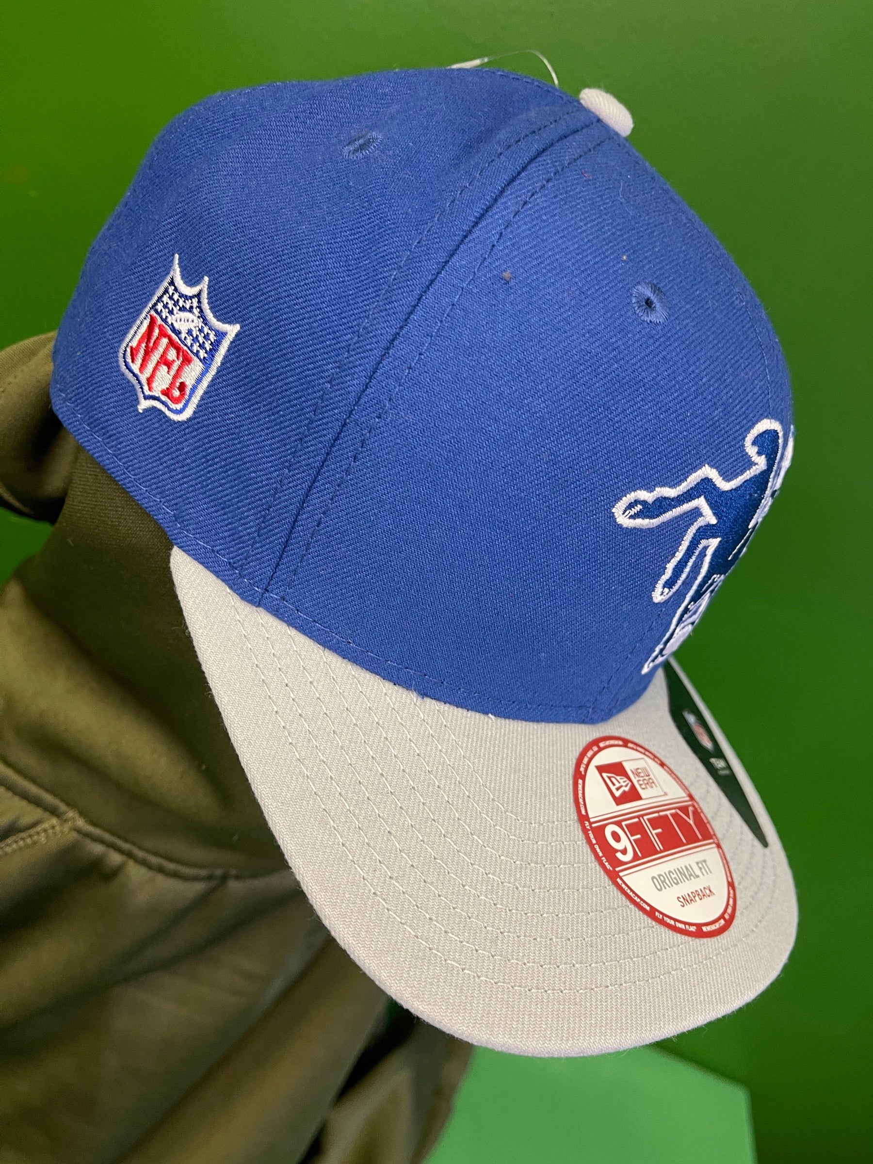 NFL Indianapolis Colts New Era 9FIFTY Vintage Logo Snapback Hat/Cap OSFM NWT