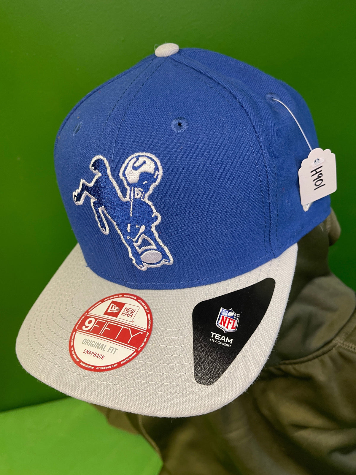 NFL Indianapolis Colts New Era 9FIFTY Vintage Logo Snapback Hat/Cap OSFM NWT