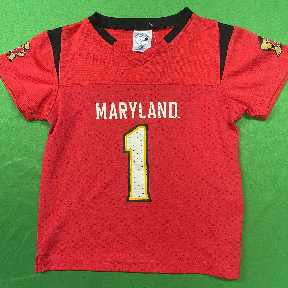 NCAA Maryland Terrapins #1 Red Jersey Toddler 4T