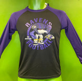 NFL Baltimore Ravens Rush Zone Raglan L/S T-Shirt Youth Medium 10-12 NWT