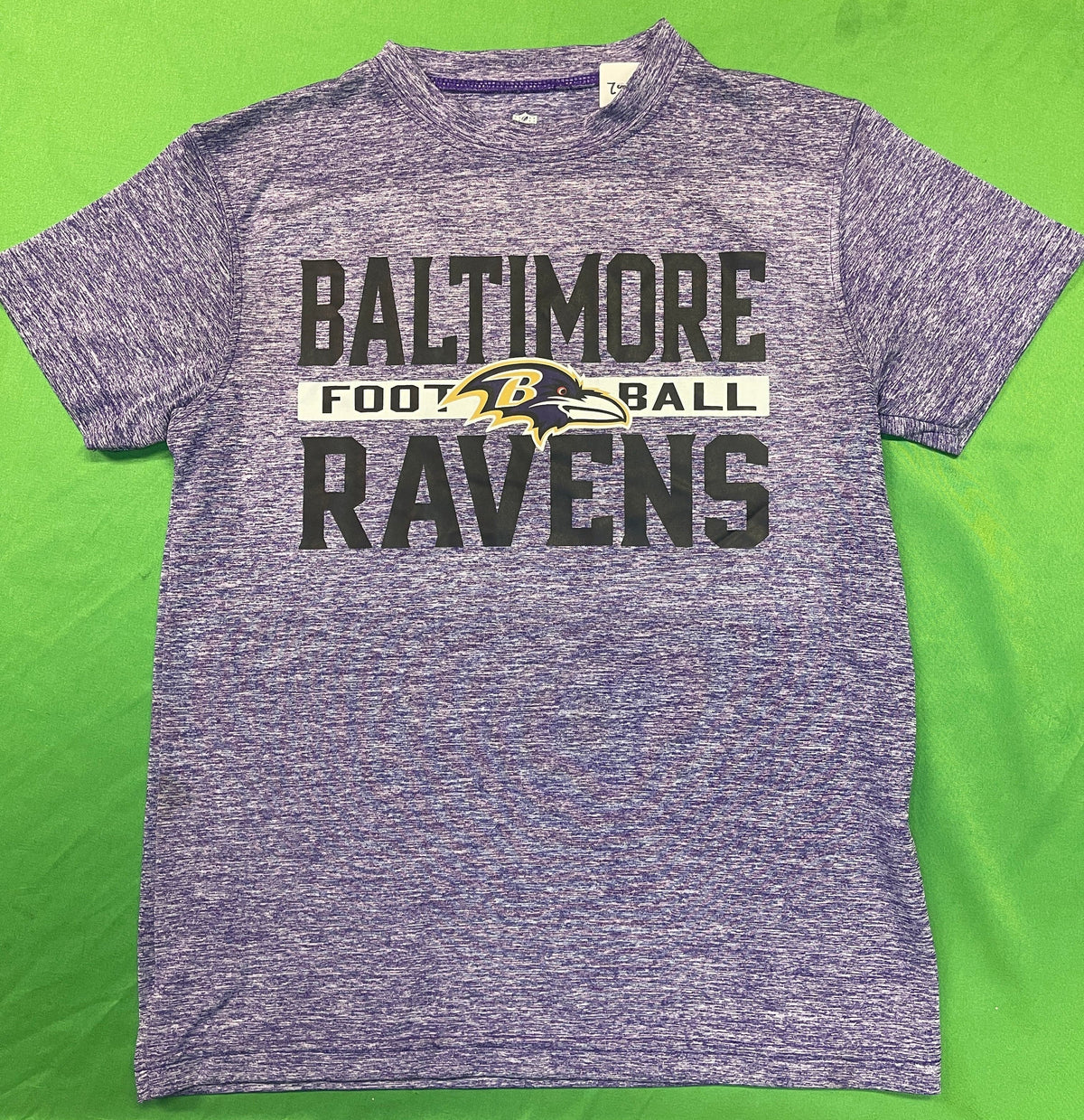 NFL Baltimore Ravens Heathered Purple T-Shirt Youth Small 8