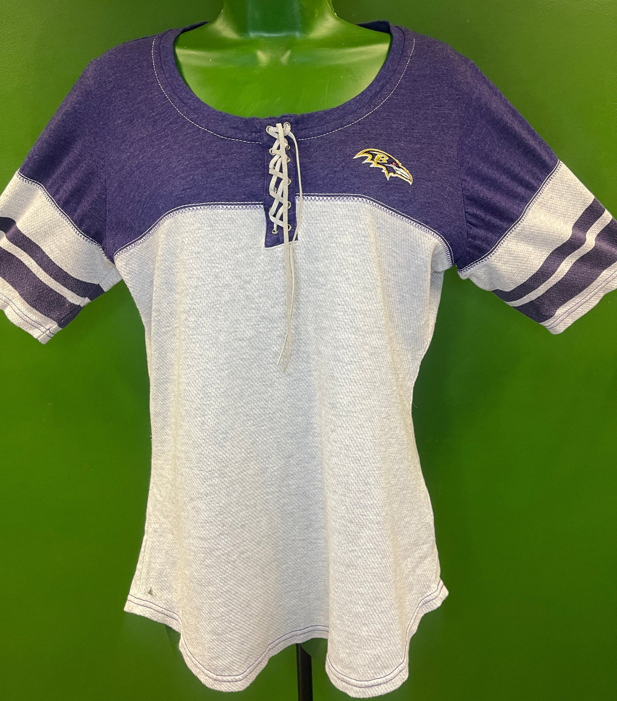 NFL Baltimore Ravens Lace-Up Top Women's Large