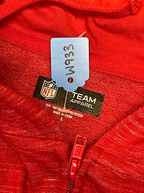 NFL Tampa Bay Buccaneers Red Space Dye Full-Zip Hoodie Men's Small
