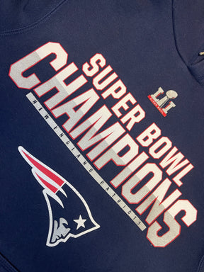 NFL New England Patriots Super Bowl LII Champions Pullover Hoodie Men's Small