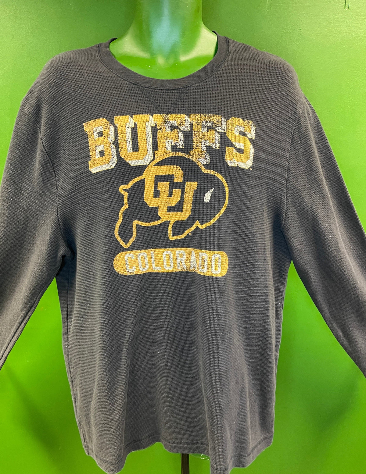 NCAA Colorado Buffaloes Waffle Fabric Pullover Sweatshirt Men's 2X-Large