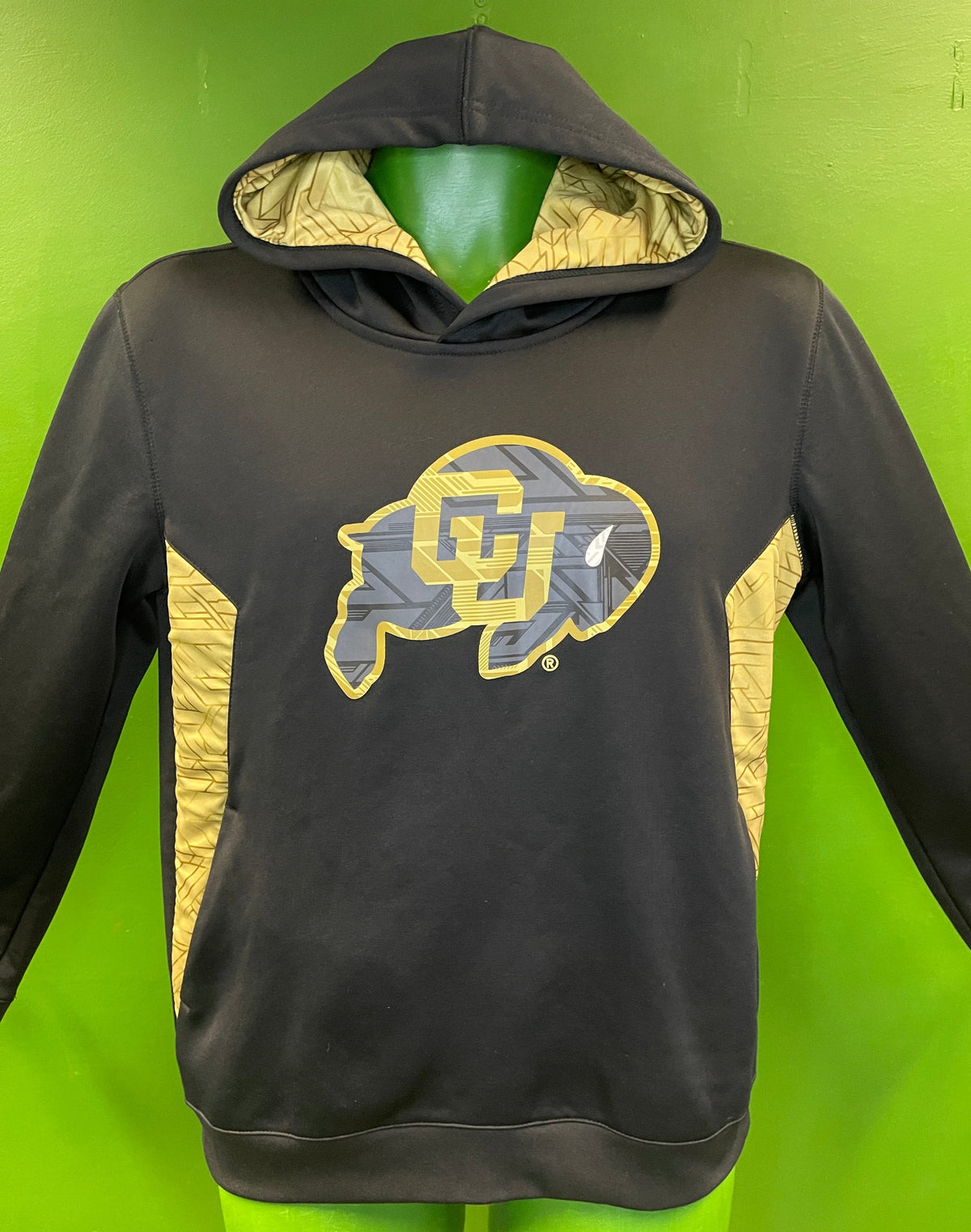 NCAA Colorado Buffaloes Geometric Pattern Pullover Hoodie Youth Large 14-16