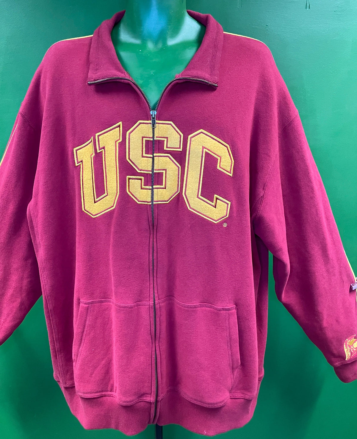 NCAA USC Trojans Stitched Full-Zip Jacket Men's 2X-Large